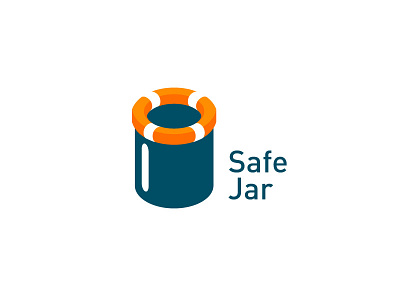 Safe Jar brand jar logo safe typehue