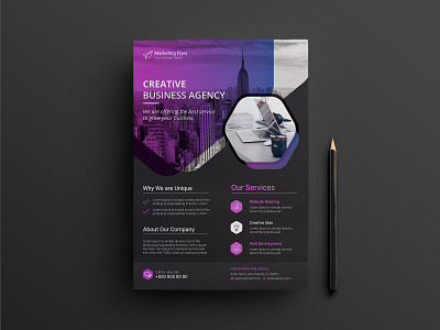 Corporate business flyer poster template.Brochure cover design