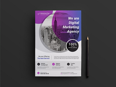 Corporate business flyer poster template.Brochure cover design