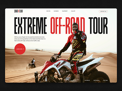 Quad Bike Website Concept