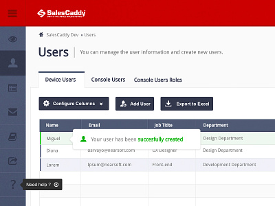 Console Users Dashboard dashboard ui users ux uxclinic web design