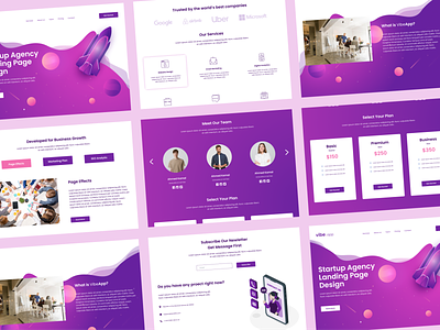 Landing page for startup!