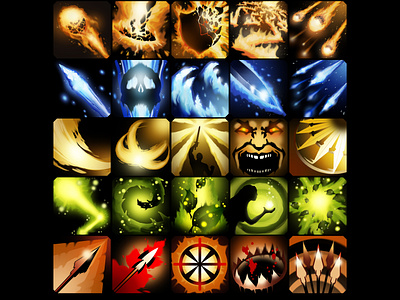 Game Graphics Ability icons