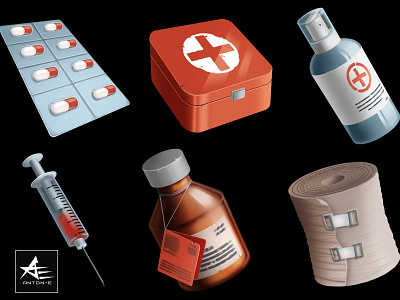 Game Graphics Icons ability bandage build cg drawing game art icon illustraion illustration mobile spray syringe