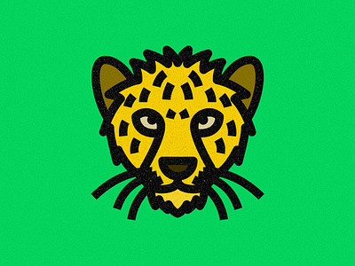 Cheetah animal brand cat cheetah design feline geometric guepard icon illustration line logo speed thicklines vector