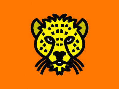 Cheetah V.3 africa animal cat character design cheetah design feline geometric graphic design icon illustration line logo thicklines vector