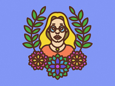 Dribbble Flower Girl