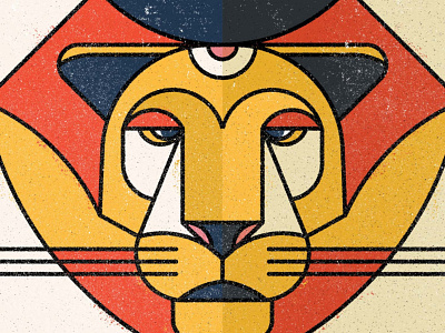 Save The Lions V.2 africa african animals animal animal illustration feline geometric geometric animals illustraion lion lions thicklines