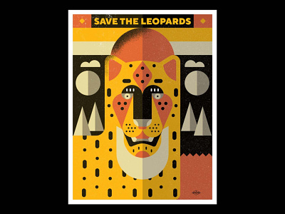 Save The Leopards africa african animals animal animals animals illustrated cat feline geometric geometric illustration illustration leopard leopard print leopards lines nature texture