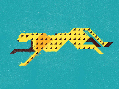 Cheetah animal cat cheetah design geometric guepard icon illustration leopard lines lion nature texture thick lines