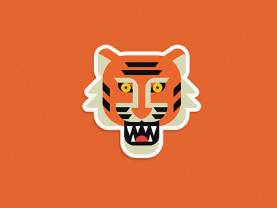 How To Design A Tiger animal badge design geometric icon illustration lines logo logomark nature process sketch texture thick lines tiger tigre vector vector art