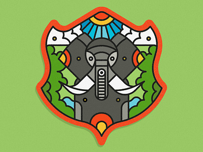 Elephant 02 animal icon animal icons animal illustration animal illustrations animal logo design design elephant elephant illustration geometric geometric art geometric illustration illustration design illustration digital illustrations lines texture vector art vector design vector illustration vector illustrations