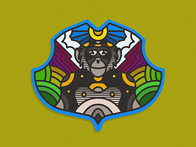 Chimpanzee 01 animal icon animal icons animal illustration animal illustrations animal logo design chimpanzee design geometric geometric art geometric illustration illustration design illustration digital illustrations lines texture vector art vector design vector illustration vector illustrations