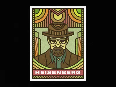 Heisenberg art art print artist artwork digital art digital illustration homedecor illustration art poster poster a day poster challenge poster design print prints screen print society6 vector art wallet