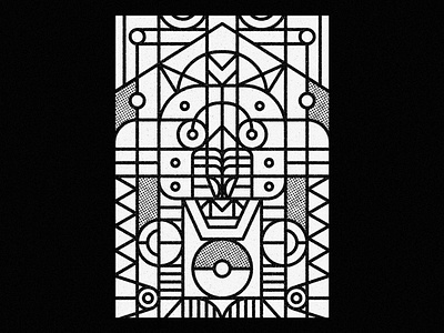 Geometric Leopard animal animal illustration artwork design digital art digital illustration ecosystem geometric illustration leopard nature poster posters print society6 texture thick lines vector art