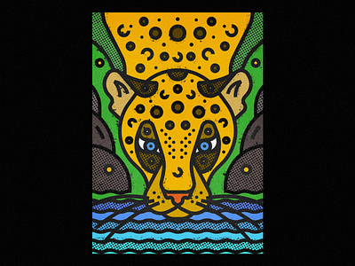 Leopard animal animal illustration artwork big cat big cats design digital art digital illustration ecosystem feline geometric illustration leopard lines nature poster society6 texture thick lines vector art