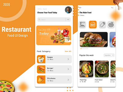 Fast Food App UI Design