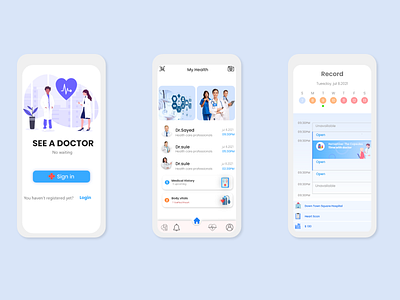 See a Doctor App | UI UX Design