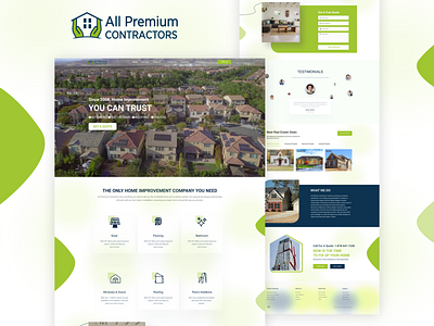 Website Design : landing page All Premium