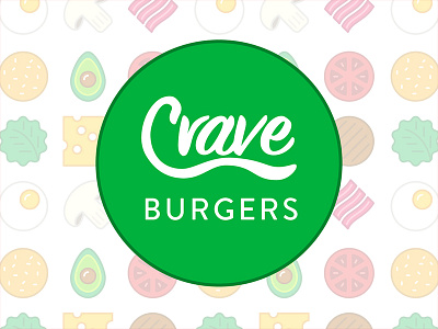 Crave Burgers avocado branding burgers cheese crave egg healthy lettuce meat mushroom restaurant tomato