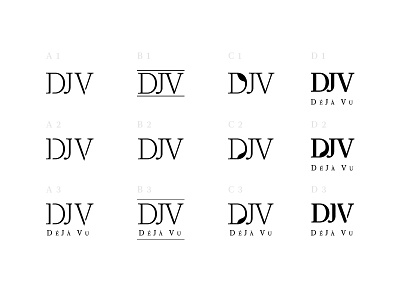 Logo Concepts black class concept dejavu logo serif type typeography white wip