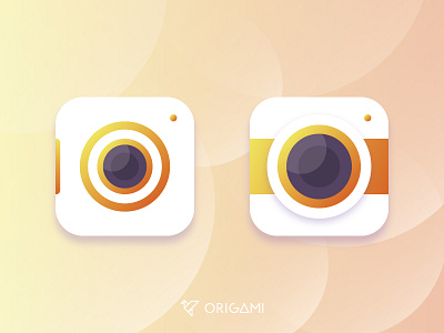 Media App Icon Concepts - Origami app camera camera icon cms origami photo reflection web