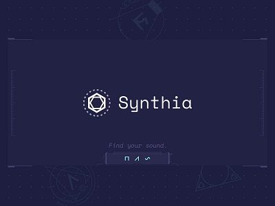 Synthia dark future hexagon logo music sawtooth sine sound square synth wave