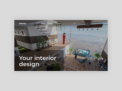 Interio - studio interior design.  Лендинг для студии интерьера