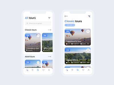 Travel design mobile app