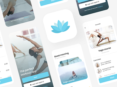 Sport mobile app. Yoga app