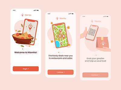 Niamka - onboarding for cook app