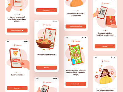 Niamka - onboarding for cook app