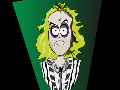 Beetlejuice Illustration beetljuice funny lg show time statue tim burton