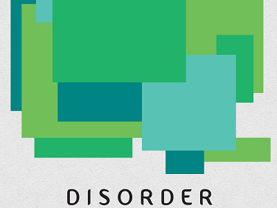 Disorder assymetric color design geometry graphic green layout poster shape typography visual