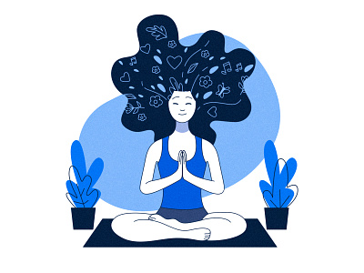 Mindfulness design designer illustration illustrator inner peace mind photoshop vector yoga