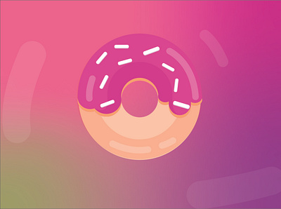 doughnut b.h cartoon design doughnut illustration illustrator ui