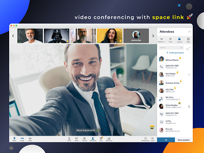 Video Conference Meet call conference connection design desktop figma people social ui design video web