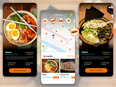 Restaurant Aggregator Application Concept app application application ui design mobile ui ui ux ux ui ux design uxdesign