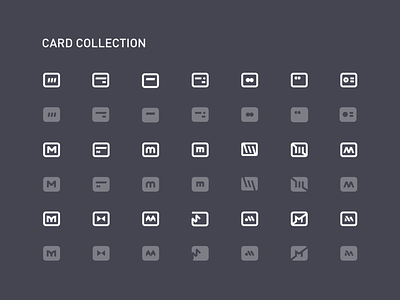 Card Collection icons
