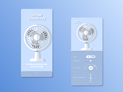 Virtual Electric Fan - Day 2 of #100daysdesignuiuxchallenge