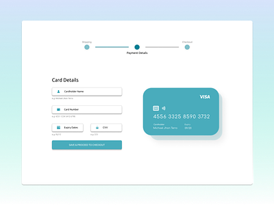 Credit Card Info Pages