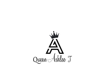 Queen Ashlee j branding design flat icon logo minimalist minimalist logo typography