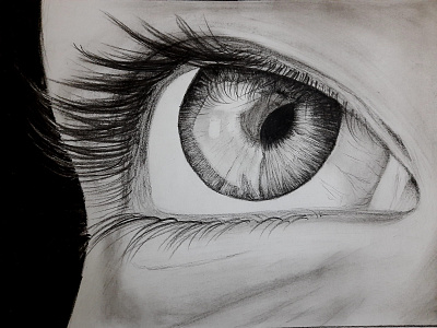 Eye Pencil Drawing sketching