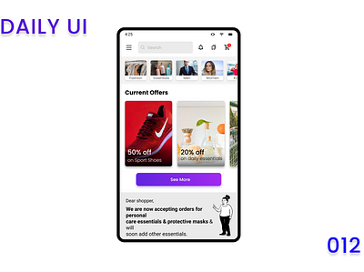 The E-Commerce App Page design designers uiux