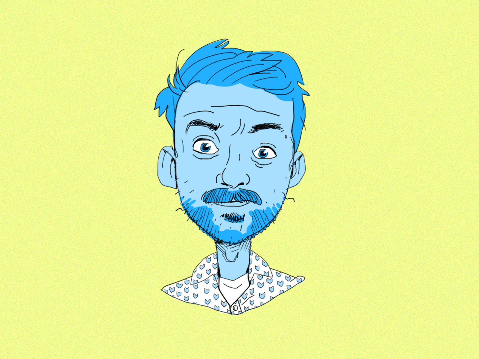 Wink! art digital art digital illustration drawing gif illustration photoshop portrait self self portrait selfie wacom