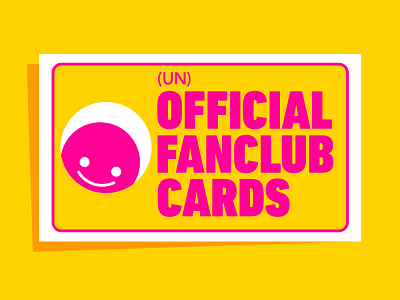 (Un)Official Fanclub Cards branding cards cards design celebrities collectable design fan fanclub logo novelty photoshop