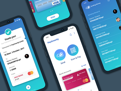 Paysmartly Payment App app design icons interface ios minimal mobile navigation simple ui