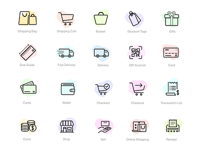 E Commerce Icons clean ecommerce icon iconset linedrawing simple