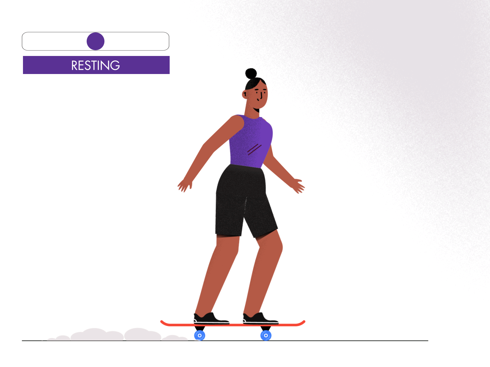 Skate Girl aftereffects animation character duik bassel motion design skate