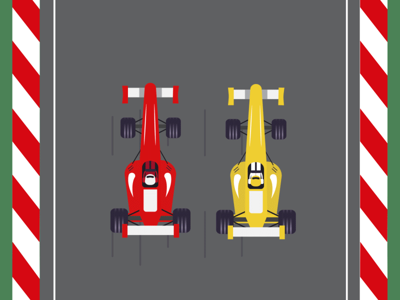 Loop Race aftereffects animation f1 flat motion design race shell